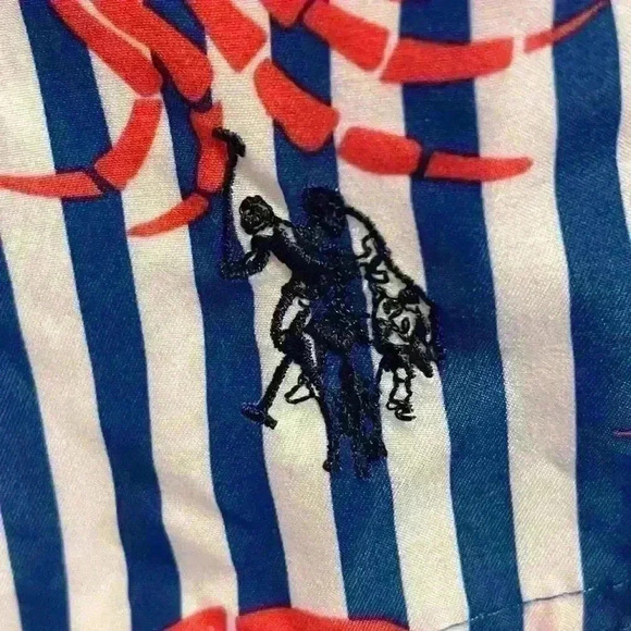 Men’s US Polo Assn crab swim trunks  board shorts lined size XL - Picture 5 of 7